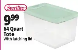 Ocean State Job Lot Sterilite 64 Quart Tote offer