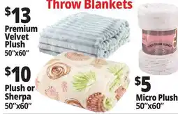 Ocean State Job Lot Premium Velvet Plush offer