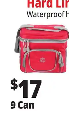 Ocean State Job Lot North Peak Hardliner Cooler Red offer