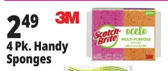 Ocean State Job Lot 4 Pk. Handy Sponges offer
