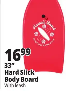 Ocean State Job Lot Hard Slick Body Board 33 offer