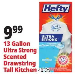 Ocean State Job Lot 13 Gallon Ultra Strong Scented Drawstring Tall Kitchen offer