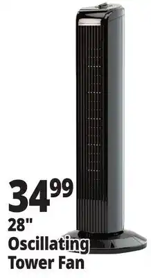 Ocean State Job Lot 28 Oscillating Tower Fan offer