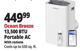 Ocean State Job Lot Ocean Breeze 13,500 BTU Portable AC offer