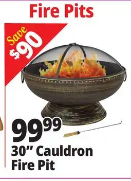 Ocean State Job Lot 30 Cauldron Fire Pit offer