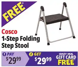 Ocean State Job Lot Cosco 1-Step Folding Step Stool offer