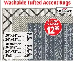 Ocean State Job Lot Washable Tufted Accent Rugs offer