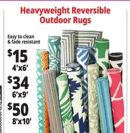 Ocean State Job Lot Heavyweight Reversible Outdoor Rugs offer