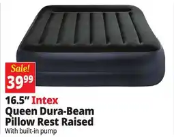 Ocean State Job Lot Intex Queen Dura-Beam Pillow Rest Raised Air Mattress with Internal Pump offer