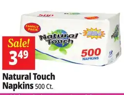 Ocean State Job Lot Natural Touch Napkins offer