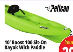 Ocean State Job Lot 10' Boost 100 Sit-On Kayak With Paddle offer
