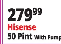 Ocean State Job Lot Hisense 50 Pint With Pump offer