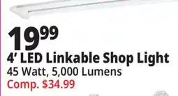 Ocean State Job Lot 4' LED Linkable Shop Light offer