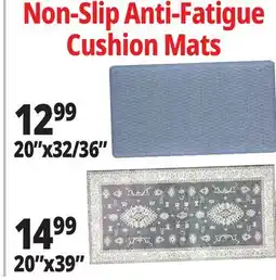 Ocean State Job Lot Non-Slip Anti-Fatigue Cushion Mats offer
