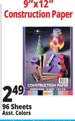 Ocean State Job Lot 9x12 Construction Paper offer