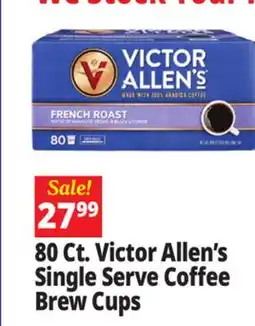 Ocean State Job Lot Victor Allen's French Dark Roast Coffee Cups 80 Count offer