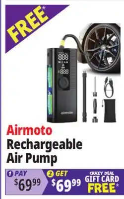 Ocean State Job Lot Airmoto Rechargeable Air Pump offer