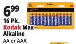 Ocean State Job Lot 16 Pk. Kodak Max Alkaline offer