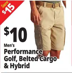 Ocean State Job Lot Menʼs Performance Golf, Belted Cargo & Hybrid offer