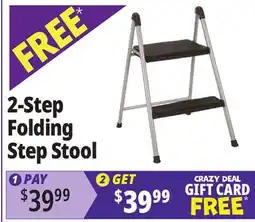 Ocean State Job Lot Cosco 2-Step Folding Step Stool offer