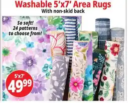 Ocean State Job Lot Washable 5'x7' Area Rugs offer