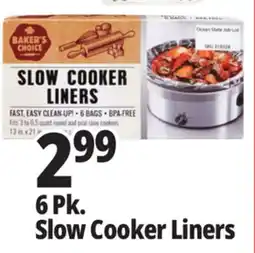 Ocean State Job Lot Baker's Choice Slow Cooker Liners offer