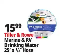 Ocean State Job Lot Tiller & Rowe Marine & RV Drinking Water 25' x ½ Hose offer