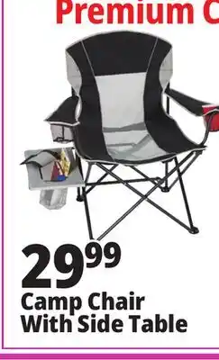 Ocean State Job Lot Camp Chair With Side Table offer