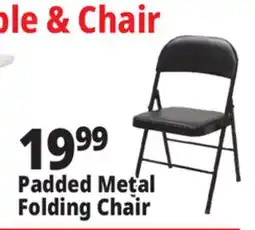 Ocean State Job Lot Padded Metal Folding Chair Black offer