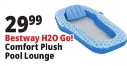 Ocean State Job Lot Bestway H2O Go! Comfort Plush Pool Lounge offer