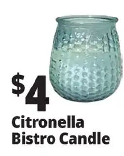 Ocean State Job Lot Citronella Bistro Candle offer