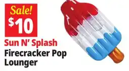 Ocean State Job Lot Sun N' Splash Firecracker Pop Lounger offer