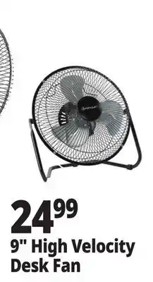 Ocean State Job Lot 9 High Velocity Desk Fan offer