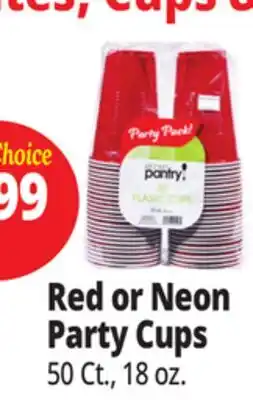 Ocean State Job Lot Red Plastic Cups 50 Count offer