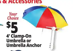 Ocean State Job Lot 4' Clamp-On Umbrella or Umbrella Anchor offer