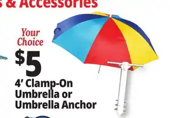 Ocean State Job Lot 4' Clamp-On Umbrella or Umbrella Anchor offer