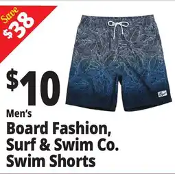 Ocean State Job Lot Men's Board Fashion, Surf & Swim Co. Swim Shorts offer