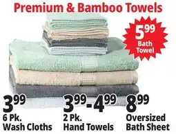 Ocean State Job Lot Premium & Bamboo Towels offer