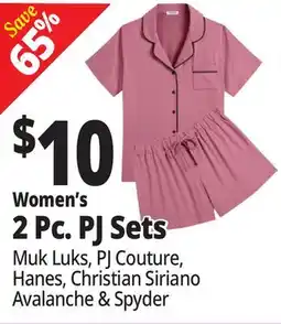 Ocean State Job Lot Women's 2 Pc. PJ Sets offer