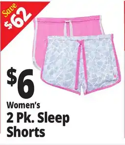 Ocean State Job Lot Women's 2 Pk. Sleep Shorts offer