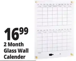 Ocean State Job Lot 2 Month Glass Wall Calender offer