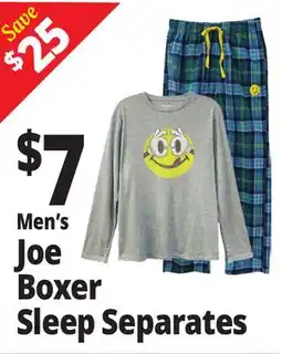 Ocean State Job Lot Men's Joe Boxer Sleep Separates offer