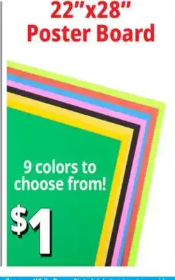 Ocean State Job Lot 22x28 Poster Board offer