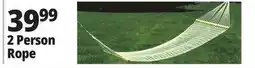Ocean State Job Lot 2 Person Rope Hammock 60 x 80 offer