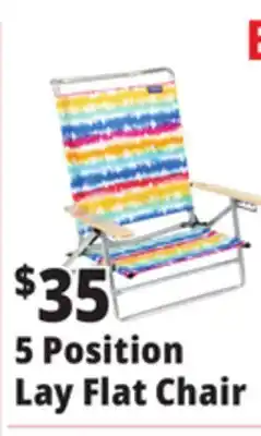 Ocean State Job Lot 5-Position Copa Lay Flat Aluminum Beach Chair offer
