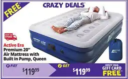Ocean State Job Lot Active Era Premium 20 Air Mattress with Built in Pump, Queen offer