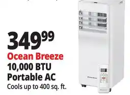Ocean State Job Lot Ocean Breeze 10,000 BTU Portable AC offer