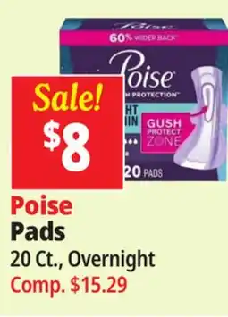 Ocean State Job Lot Poise Pads offer
