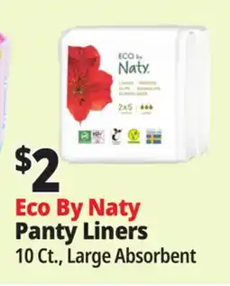 Ocean State Job Lot Eco By Naty Panty Liners offer