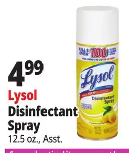 Ocean State Job Lot Lysol Disinfectant Spray offer